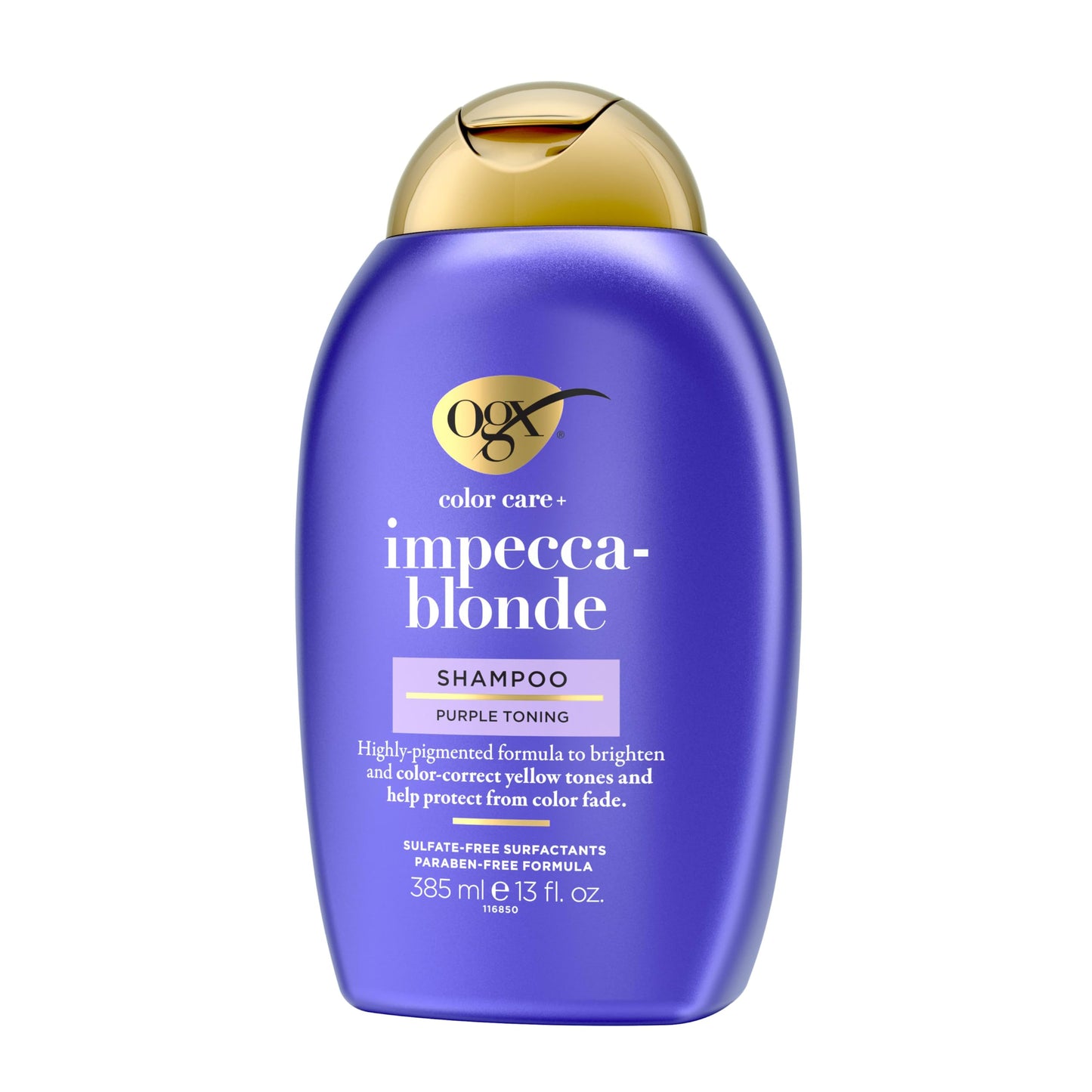 OGX Purple Toning Shampoo for Enhanced Blonde Hues, 13oz