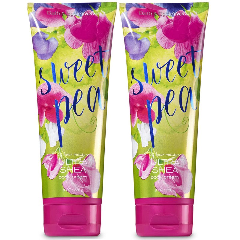 Sweet Pea Ultra Shea Body Cream - 24-Hour Moisture | 8 fl oz | Bundle of 2