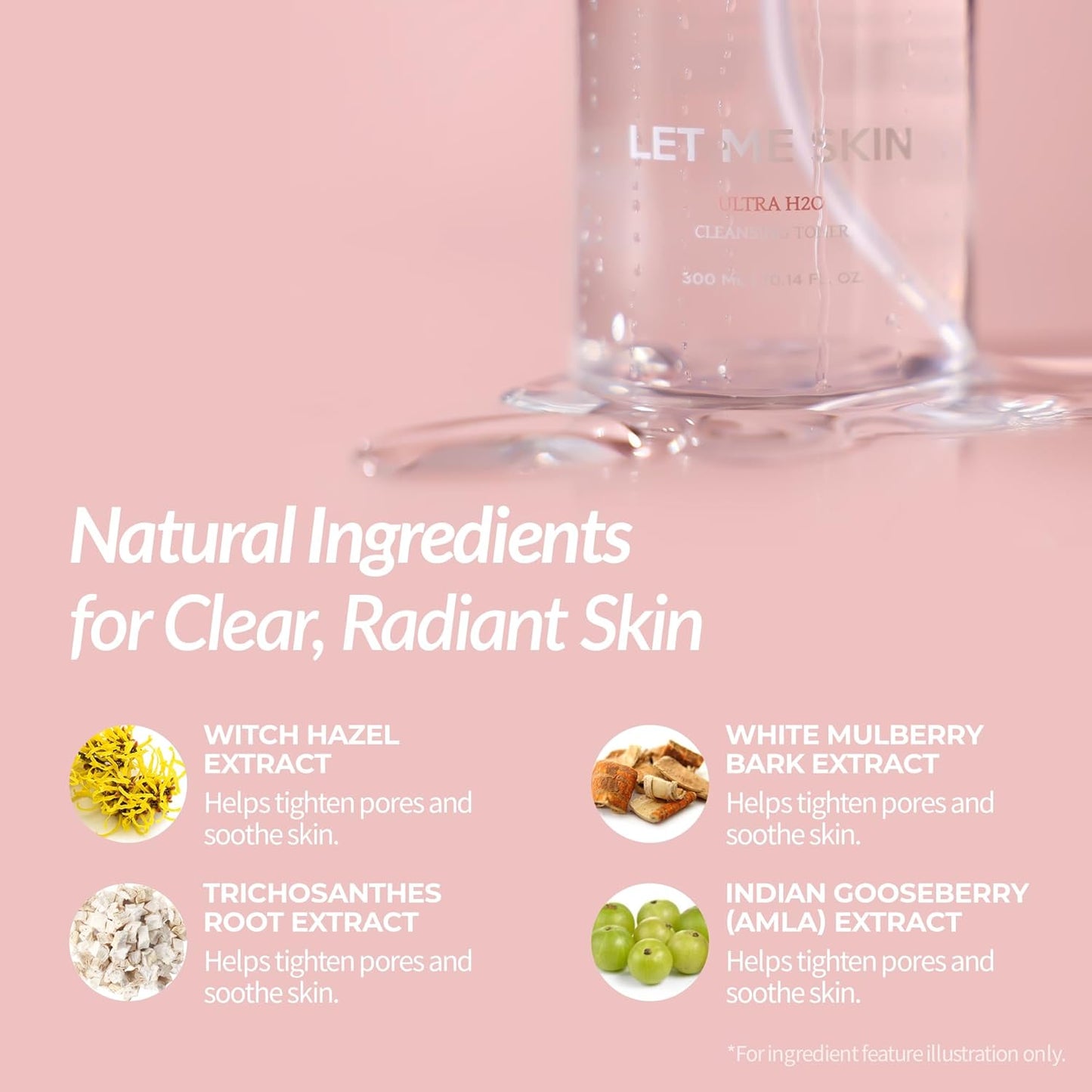 Ultra H2O Cleansing Toner - Hydrating Cleansing Water 300mL | Refreshing Formula