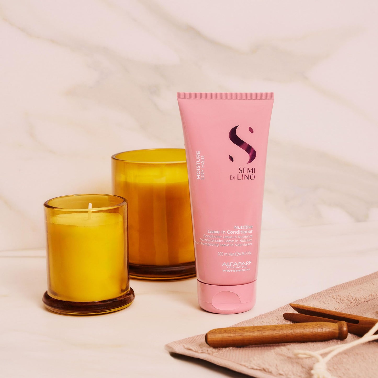 ALFAPARF MILANO Semi Di Lino Moisture Nutritive Leave-in Sulfate Free Conditioner for Dry Hair - Professional Salon Quality - SLS, Paraben and Paraffin Free - Safe on Color Treated Hair