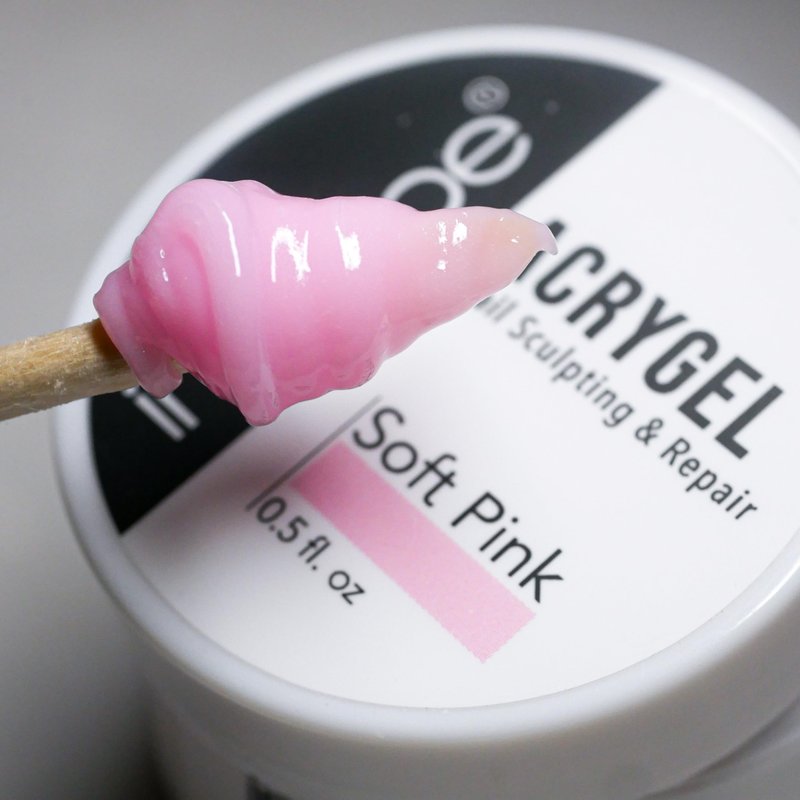 IN.HYPE Acrygel Poly Nail Gel – New Formula, Smooth Non-Grain Texture, Professional Builder Gel for Nail Extensions & Overlay, Easy Control Nail Enhancement Gel Soft Pink
