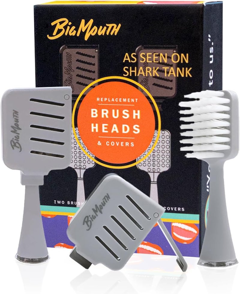 Sonic Electric Toothbrush Replacement Heads - Soft Bristles, Wide Brush Head | 2 Heads + 2 Hygienic Covers