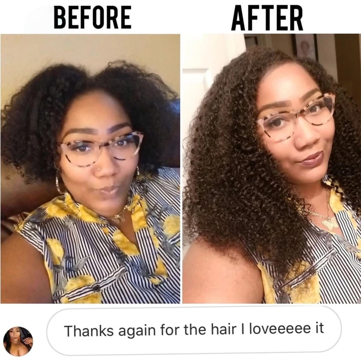 PangDongLai Afro Kinky Curly Clip In Hair Extensions Brazilian Virgin Human Hair 4B 4C Kinky Curly Clip Ins Hair Extensions 8pcs 18 Clips Natural Black Color for Daily Use (16inch)