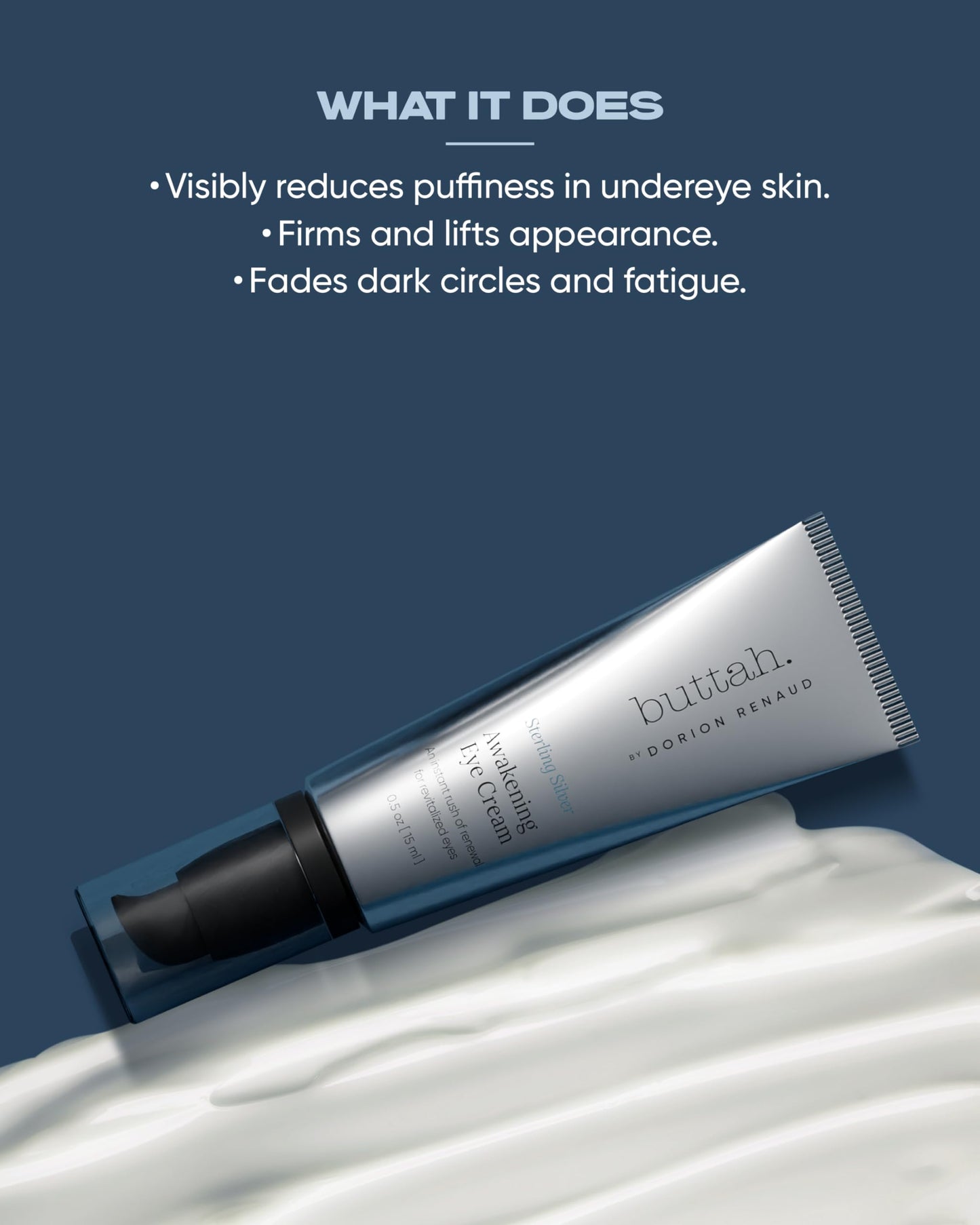 Buttah Skin Awakening Eye Cream for Dark Circles and Puffiness - Caffiene Pro Aging Eye Care Cream - Eye Cream For Wrinkles - Nourishing and Hydrating Under Eye Treatment