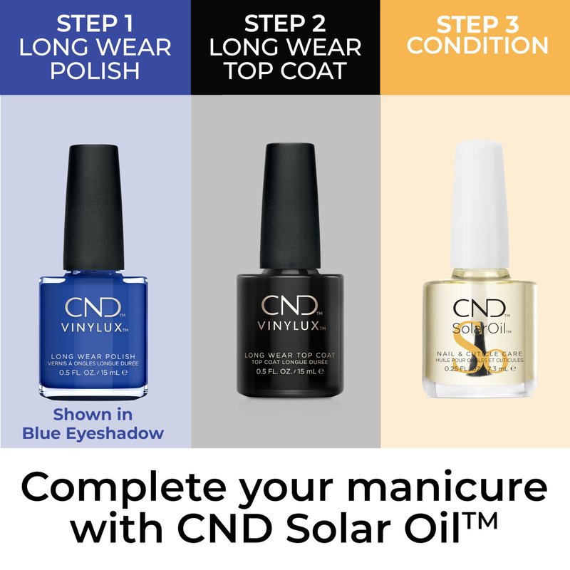 CND Vinylux Longwear Blue Nail Polish, Gel-like Shine & Chip Resistant Color, 0.5 Fl Oz