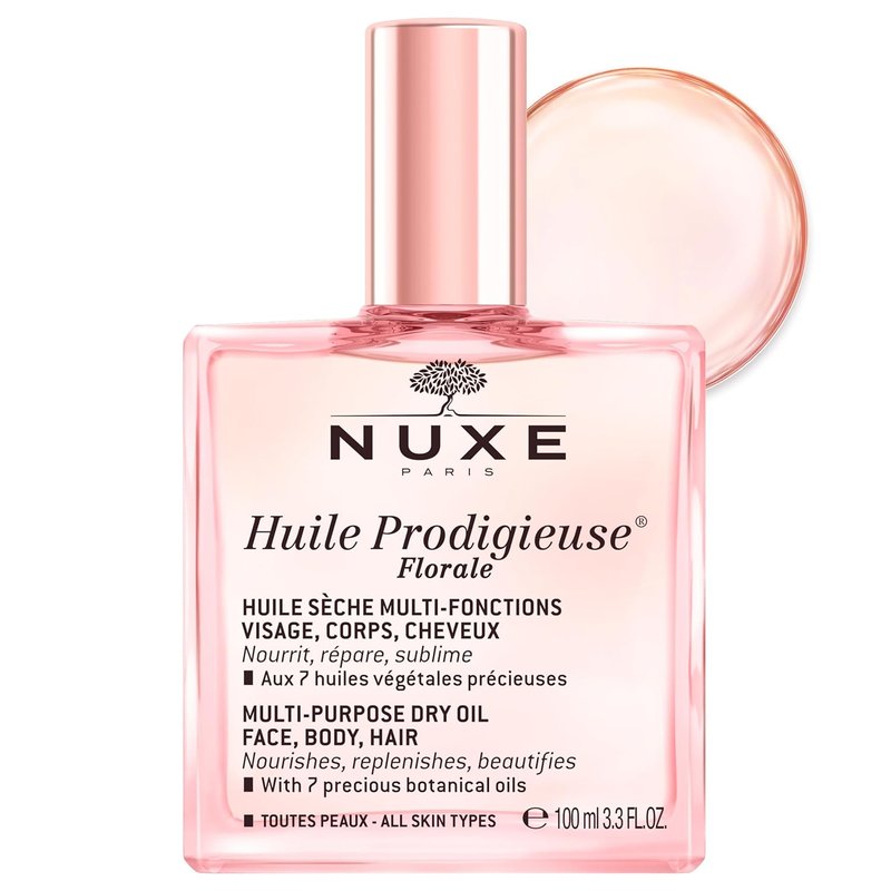 NUXE Huile Prodigieuse Floral - All-in-One Body, Face & Hair Oil | Radiant Glow & Deep Hydration