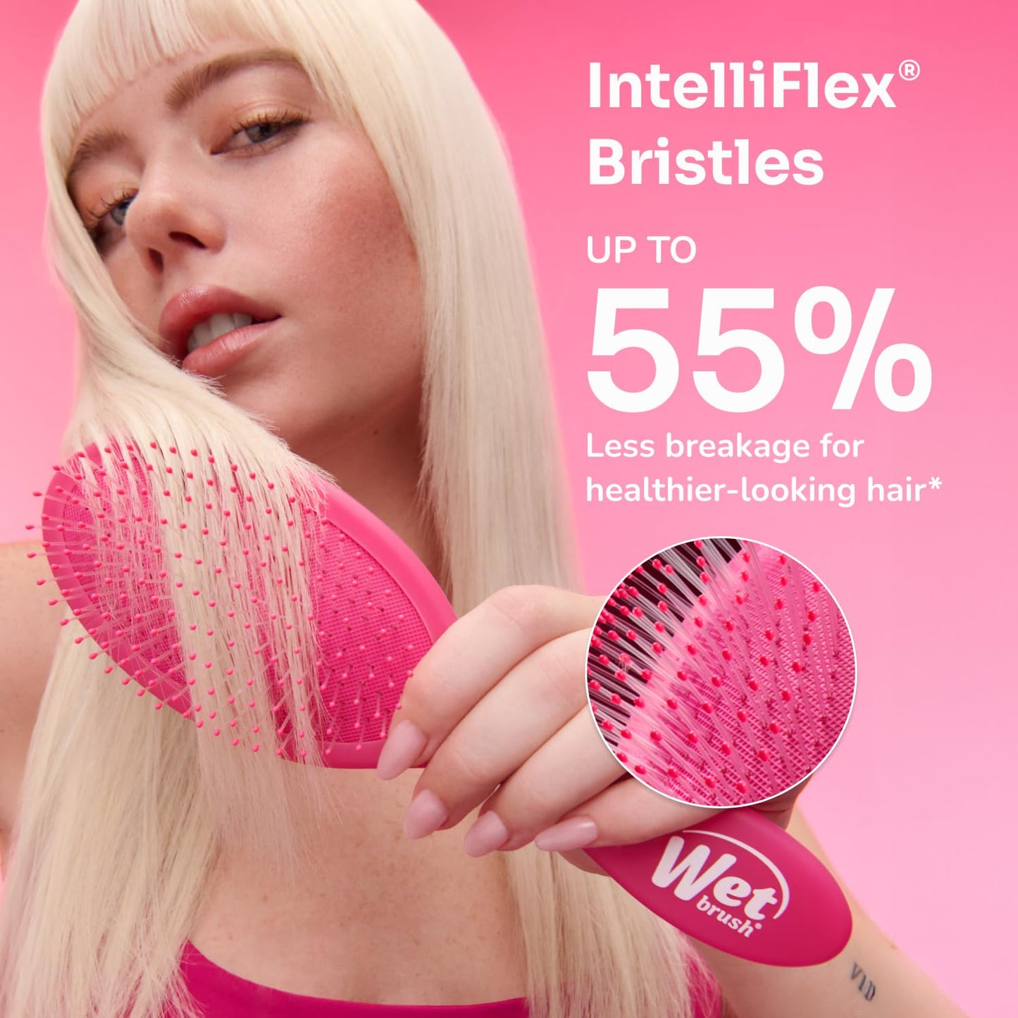 Wet Brush Original Detangler Hair Brush, Cream (Iridescence Icon), Ultra-Soft IntelliFlex Bristles, Detangling Bristles Glide Through Tangles, All Hair Types (Wet & Dry), Women & Men, Limited Edition