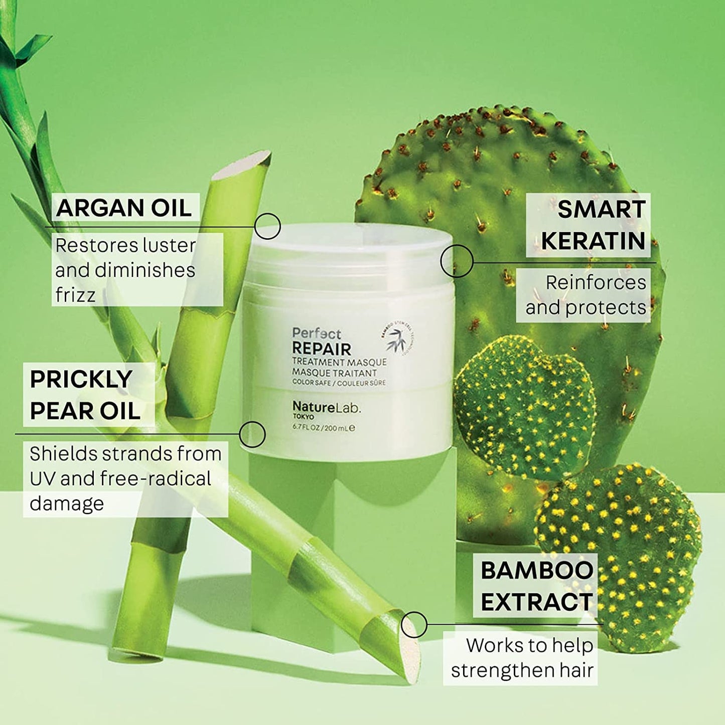 NatureLab.TOKYO Perfect Clean & Repair Treatment Duo | 2-in-1 Clarifying Scalp Scrub & Shampoo 8.1 oz + Repair Masque 6.7 oz