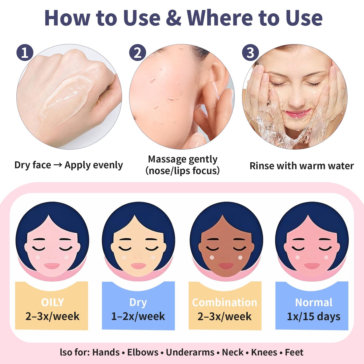 QUARXERY Purifying Exfoliating Gel 3Pcs