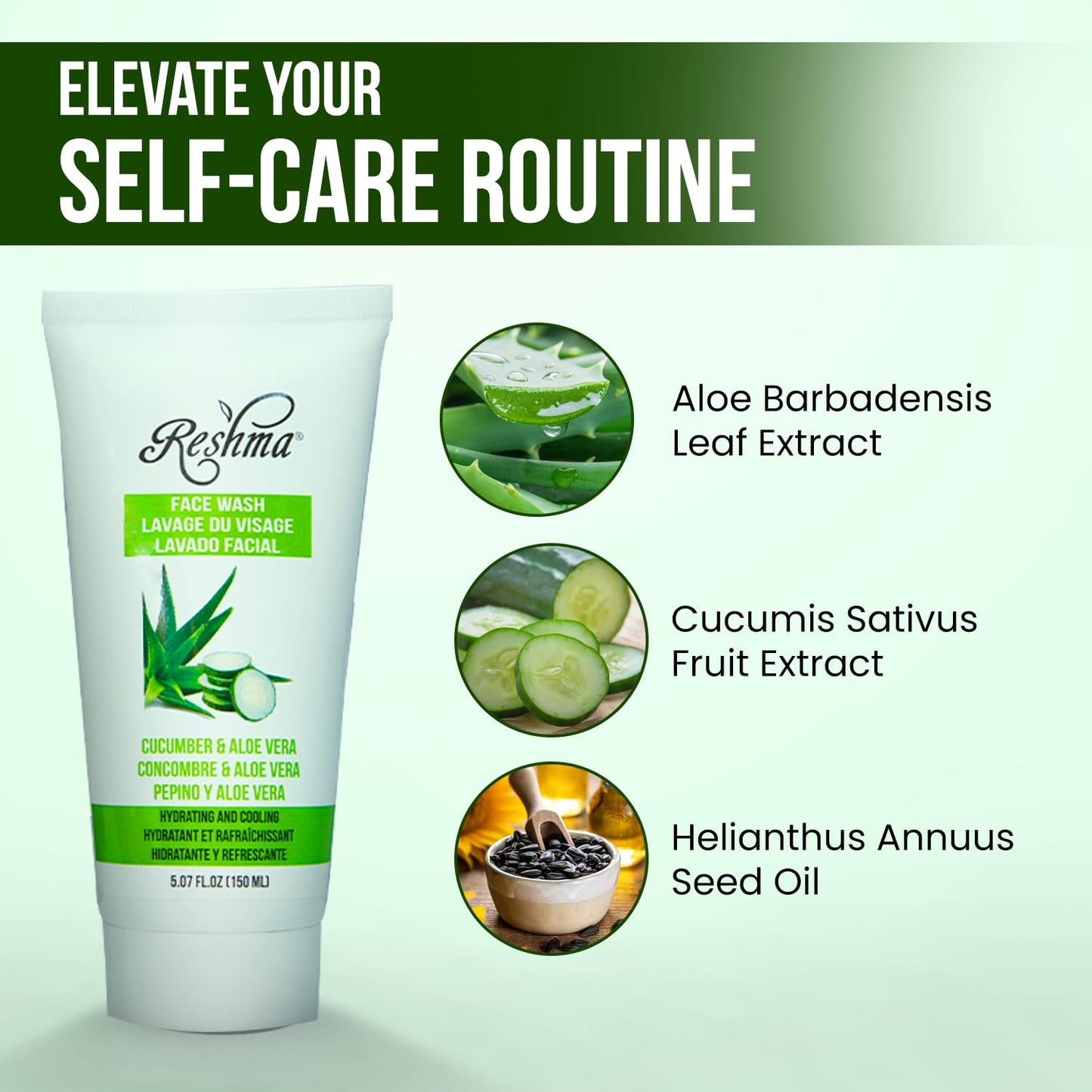 Reshma Beauty Face Wash for All Skin Types & Dull Skin, Gentle Cleanser