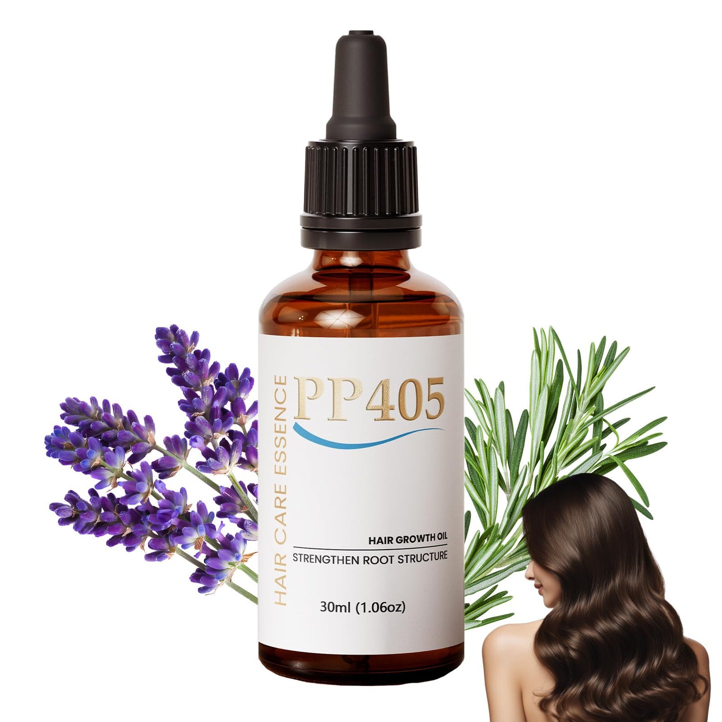 PP405 Lightweight Hair & Scalp Oil – Fast Absorbing, Non-Greasy, Hydrating Care for All Hair Types, With Hyaluronic Acid, 1.06 fl oz (30ml) (1pc)