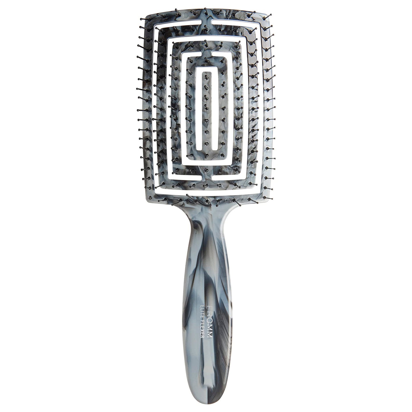 Fromm Professional Elite Flexer Ceramic x Ionic Wet & Dry Detangling Vent Brush | Gentle Hair Detangler & Massage Brush Smooths Frizz & Flyaways, Glides Through Medium to Thick Hair, Easy to Clean