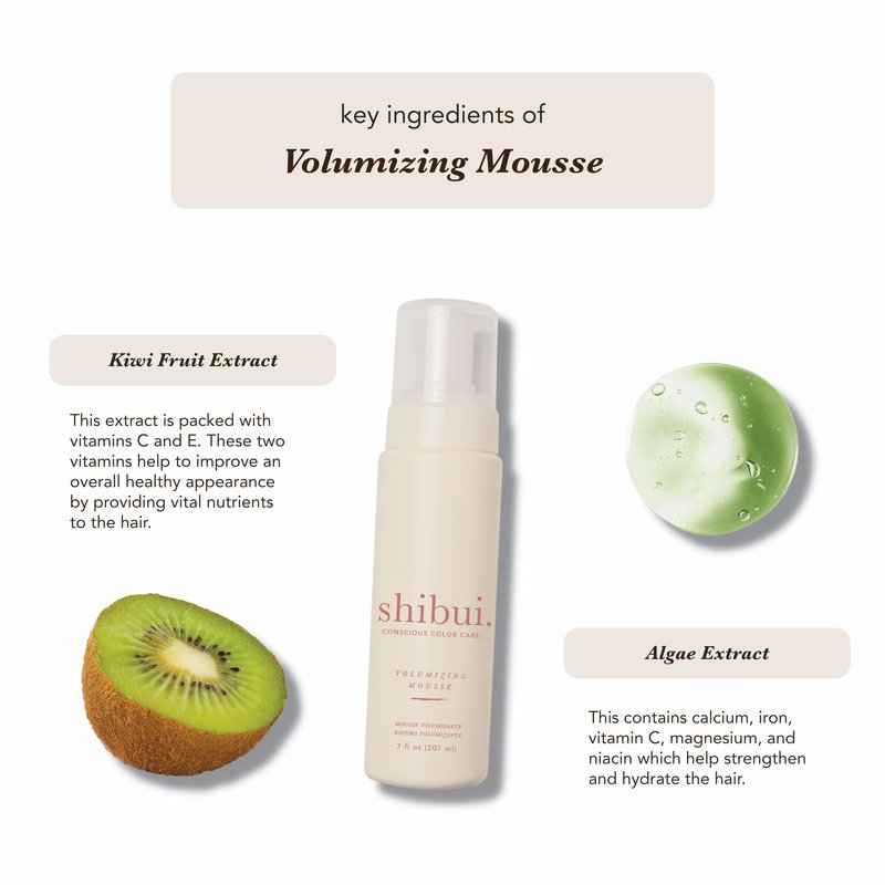 SHIBUI Volumizing Mousse, Weightless Lift & Color Protection for Fine to Medium Hair, Vegan & Sulfate-Free, 7 Fl Oz