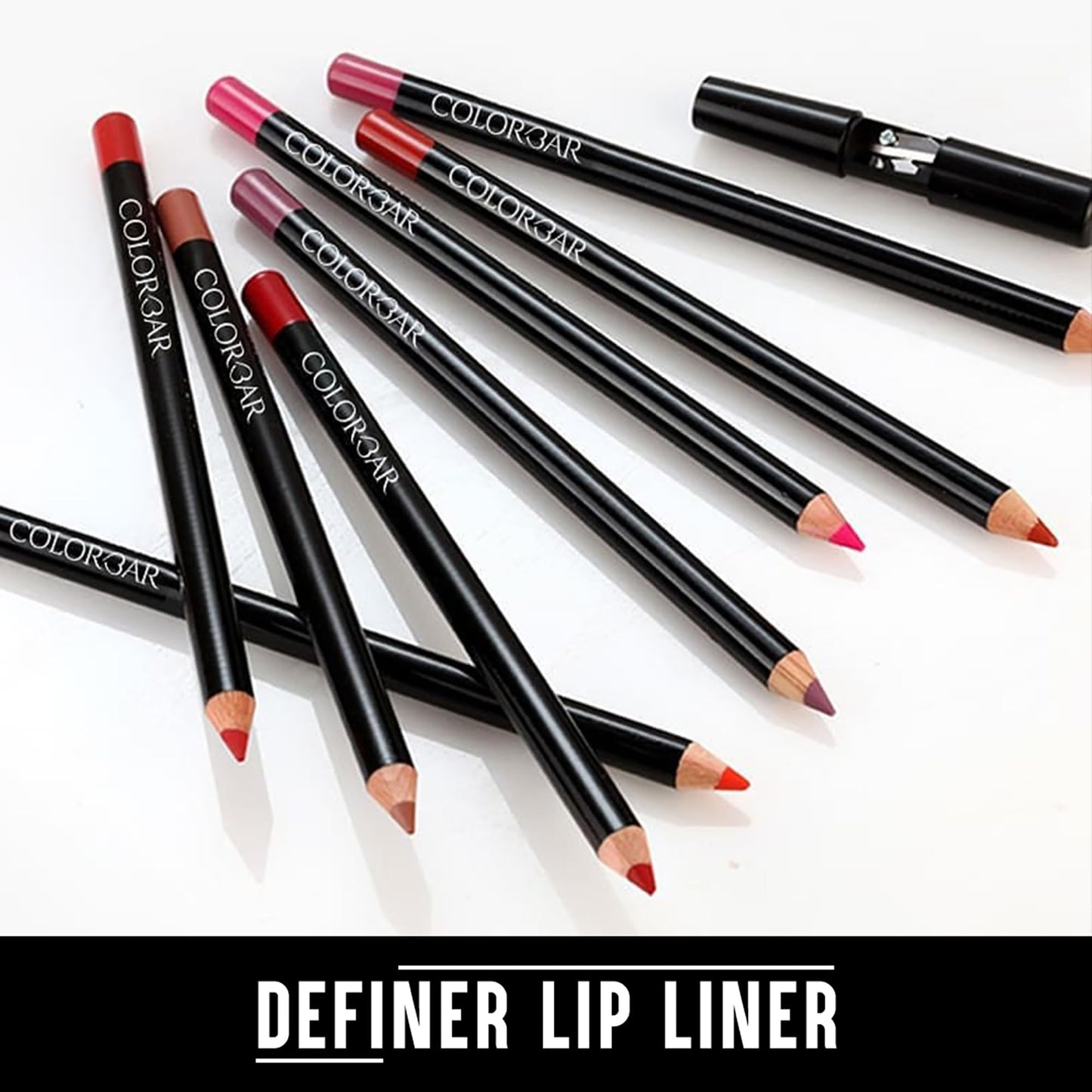 Colorbar Definer Lip Liner - Easy-Glide Contouring Lip Liner Pencil - Matte Finish with Intense Color Payoff - Waterproof - 017 Pure Vino - 0.05 oz