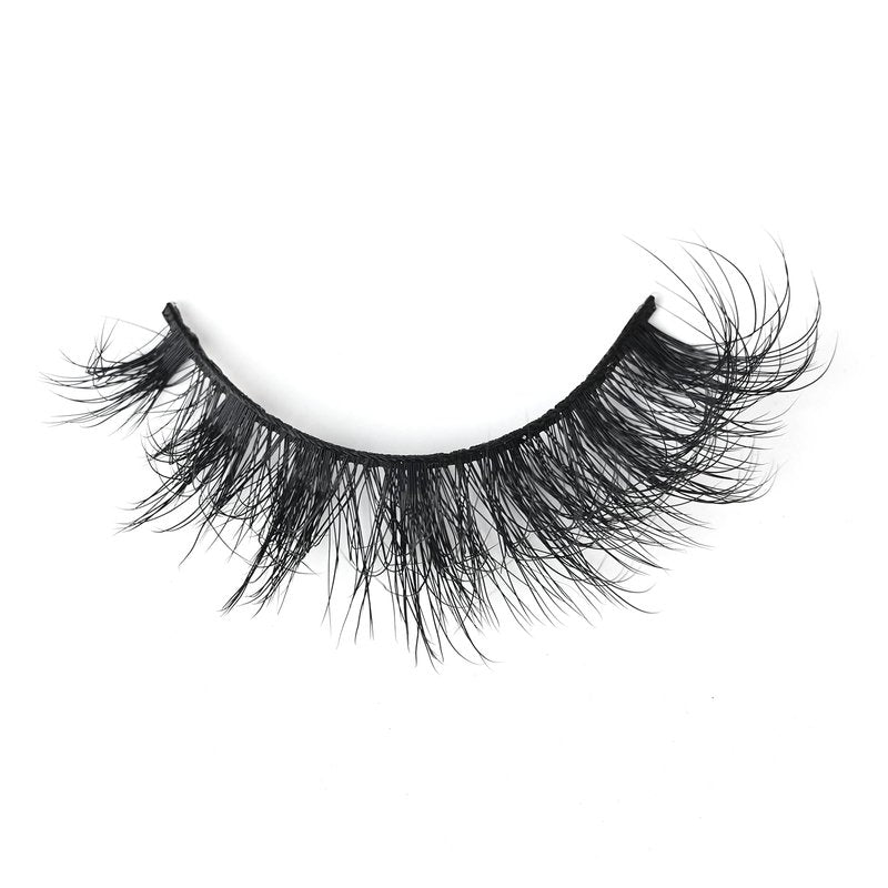 Natural Manga Eyelashes Cat Eye Lashes Spiky Eyelash That Look Like Extensions Strip Lashes Wispy Eyelashes Soft 17mm Foxy Eyelash by Yaiseiko