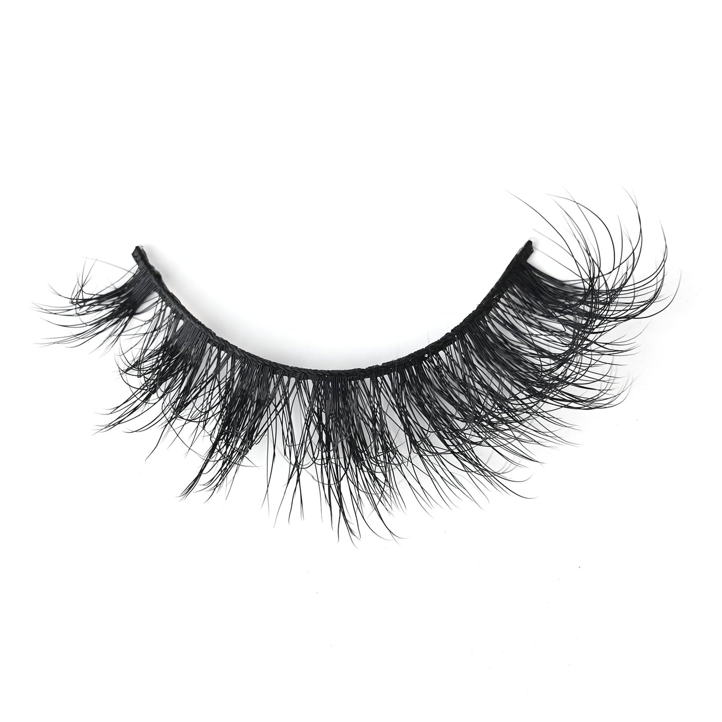 Natural Manga Eyelashes Cat Eye Lashes Spiky Eyelash That Look Like Extensions Strip Lashes Wispy Eyelashes Soft 17mm Foxy Eyelash by Yaiseiko