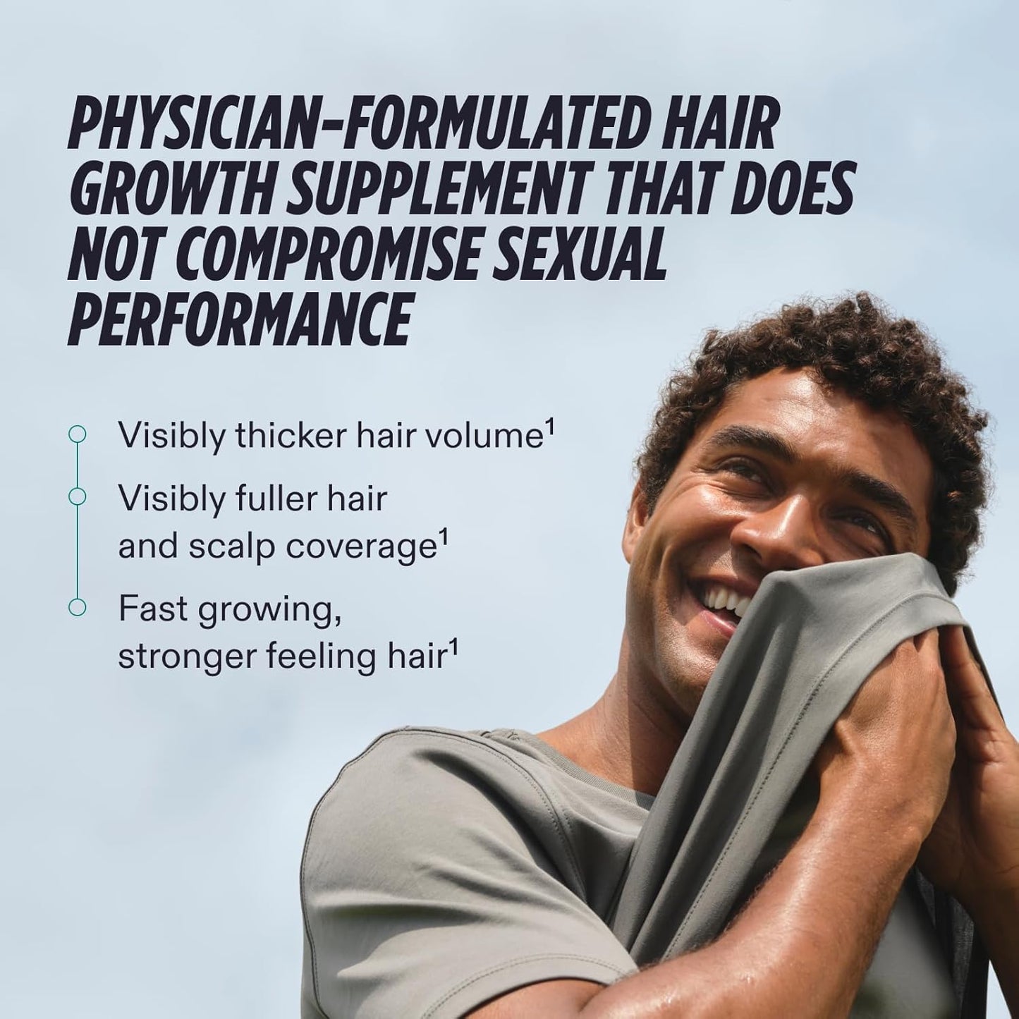 Nutrafol Men's Hair Growth Supplements - Clinically Tested for Thicker Hair & Scalp Coverage | 1 Month Supply