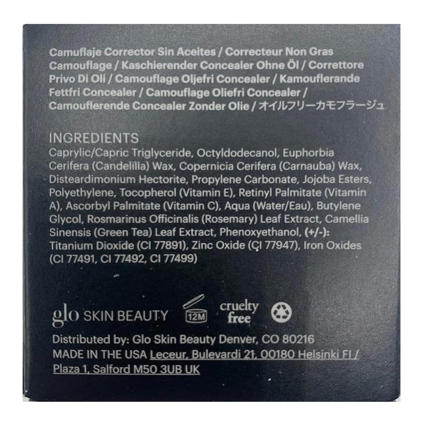 Glo Skin Beauty Oil-Free Camouflage Concealer, Full Coverage, Golden