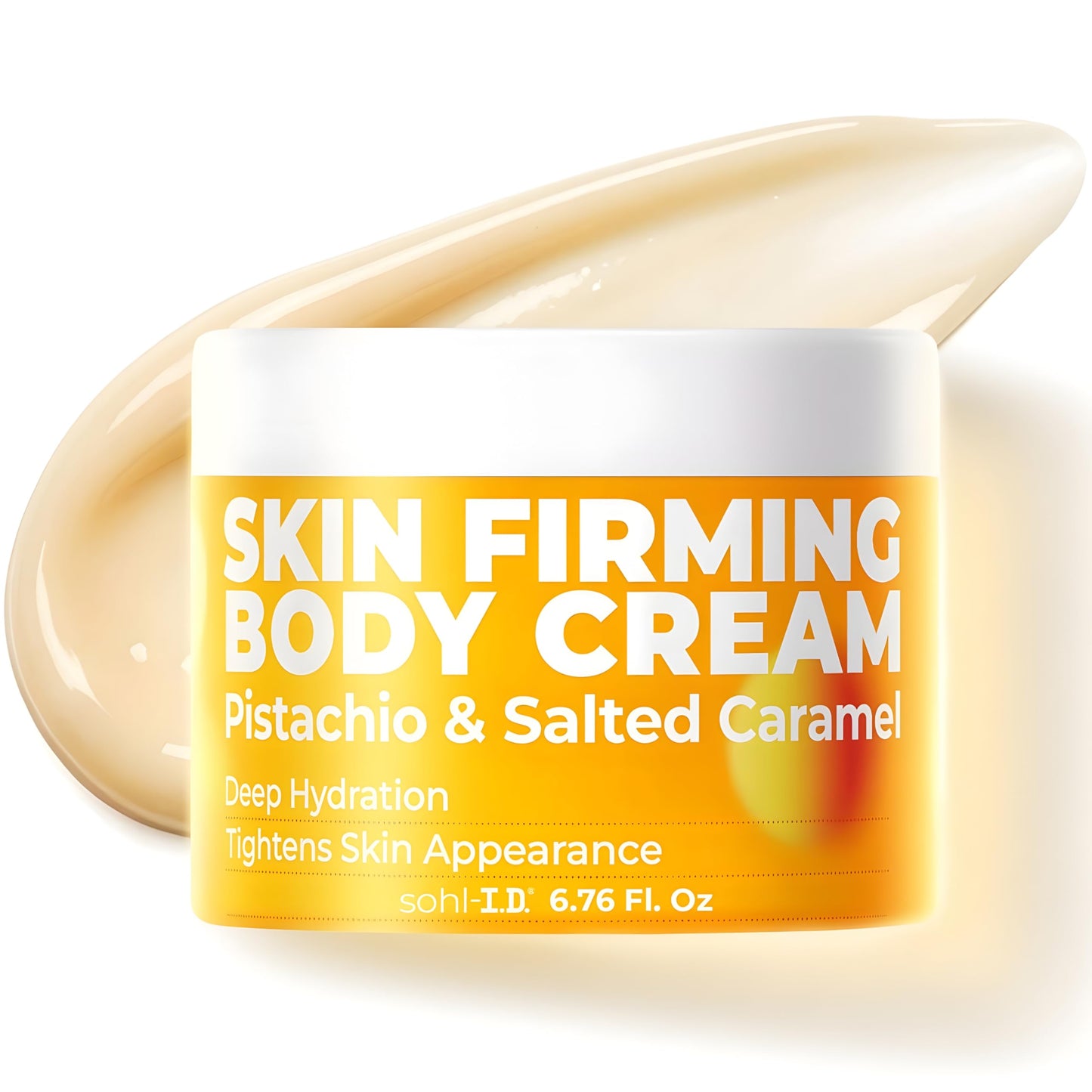 sohl-I.D. Skin Firming Body Cream, Hydrating Moisturizer with Brazil Nut Oil, Coconut Oil & Guaraná Extract, Improves the Look of Skin Firmness, Paraben & Sulfate-Free, Vegan-Friendly - 6.76 fl oz