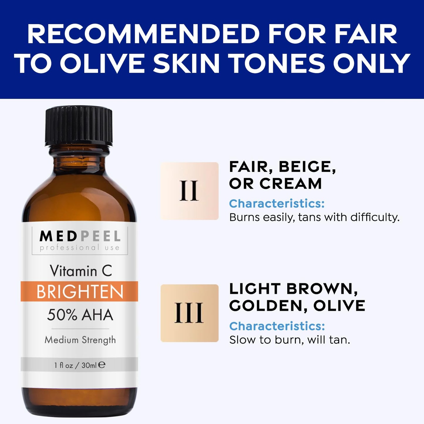 MedPeel AHA & Vitamin C Brightening Essential Peel Kit, Includes Peel, Prep, Neutralizer, Light Strength Professional Grade Chemical Face Peel for all Skin Types