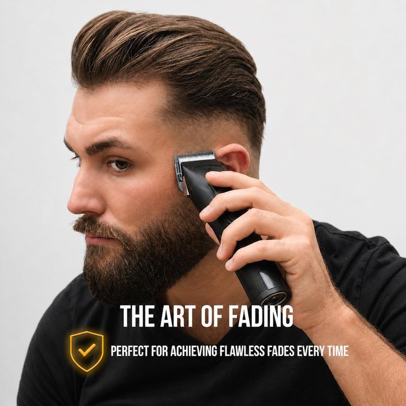 Novah® Professional Hair Clippers for Men - Cordless Barber Clipper & Trimmer Set for Precision Haircuts | Fade & Grooming