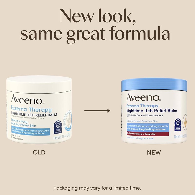 Aveeno Eczema Therapy Balm - Colloidal Oatmeal Formula for Itchy Skin | 11 oz Moisturizing Relief