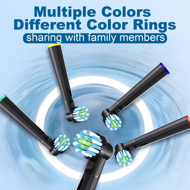 Replacement Toothbrush Heads Compatible with Braun Oral B Pro 1000/7000/9600/5000/3000, Brush Heads Refills for Genius X and Smart 1500 Electric Toothbrush