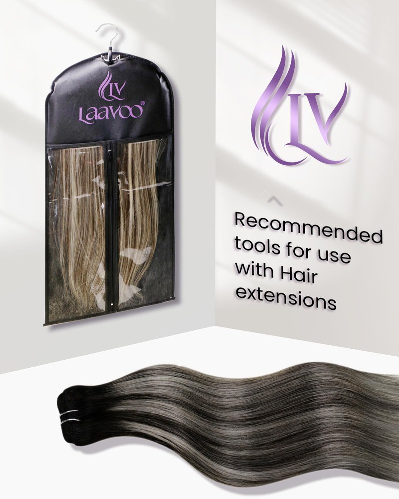 LaaVoo Human Hair Clip in Ombre Off Black to Silver Grey Hair Extensions Clip ins Black Balayage Clip in Hair Extensions Real Human Hair Short Silky Straight 12 Inch 5pcs/80g