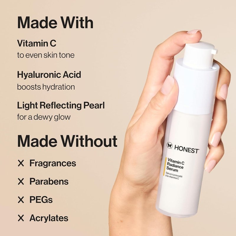 Vitamin C Radiance Serum - Brightens Skin Tone & Complexion | Gentle, Fragrance-Free, Vegan | 1 fl oz