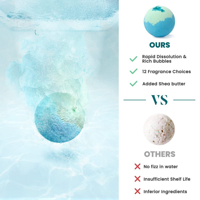 ZenBombs Bath Bombs for Women, 24pcs Handmade Natural Bath Bomb, Stocking Stuffers, Bath Bomb with Shea Butter, Mothers Day Presents for Mom, Amazing Present for Her, Wife, Girlfriend, Mother(2 Sets)