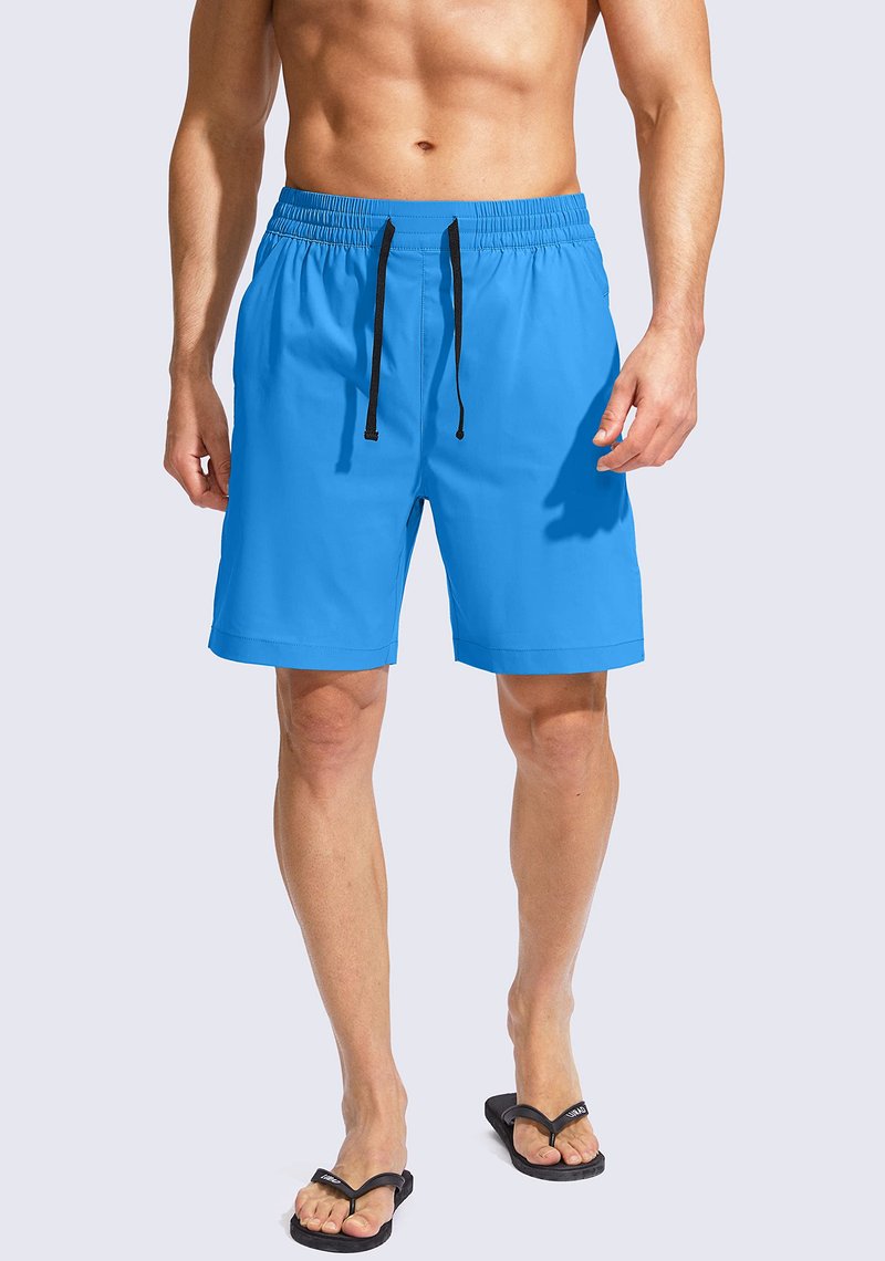G Gradual Men's Swim Trunks Quick Dry Bathing Suit Beach Board Shorts for Men with Zipper Pockets and Mesh Lining(Blue,S)