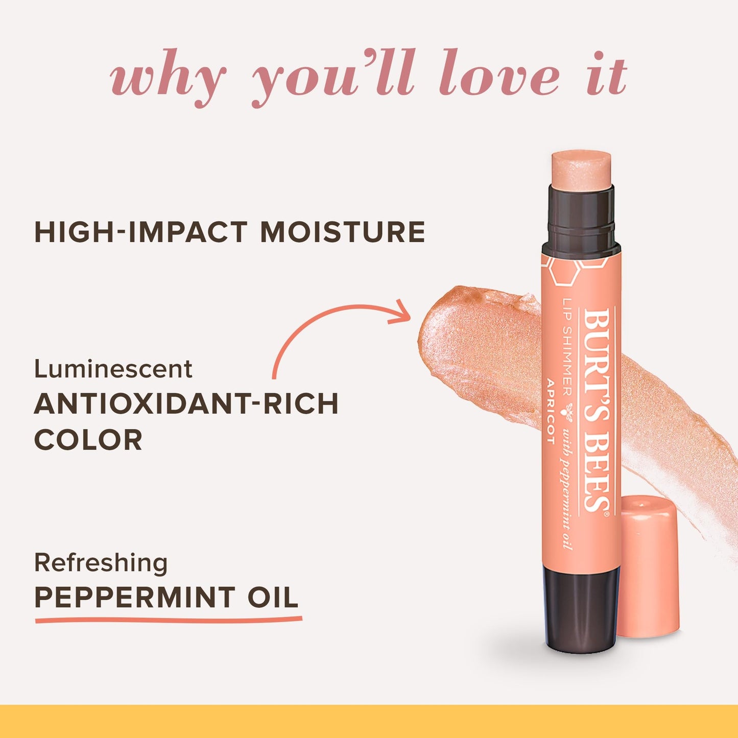 Burt's Bees Lip Balm Easter Basket Stuffers, Moisturizing Lip Shimmer Spring Gift for Women, for All Day Hydration
