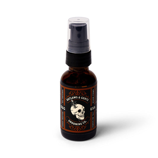 Outlaws & Gents Grooming Co. Clove and Orange Grooming Oil - All-Natural Beard and Hair Oil for Men - Moisturizes and Softens Hair, Reduces Itchiness and Flakiness