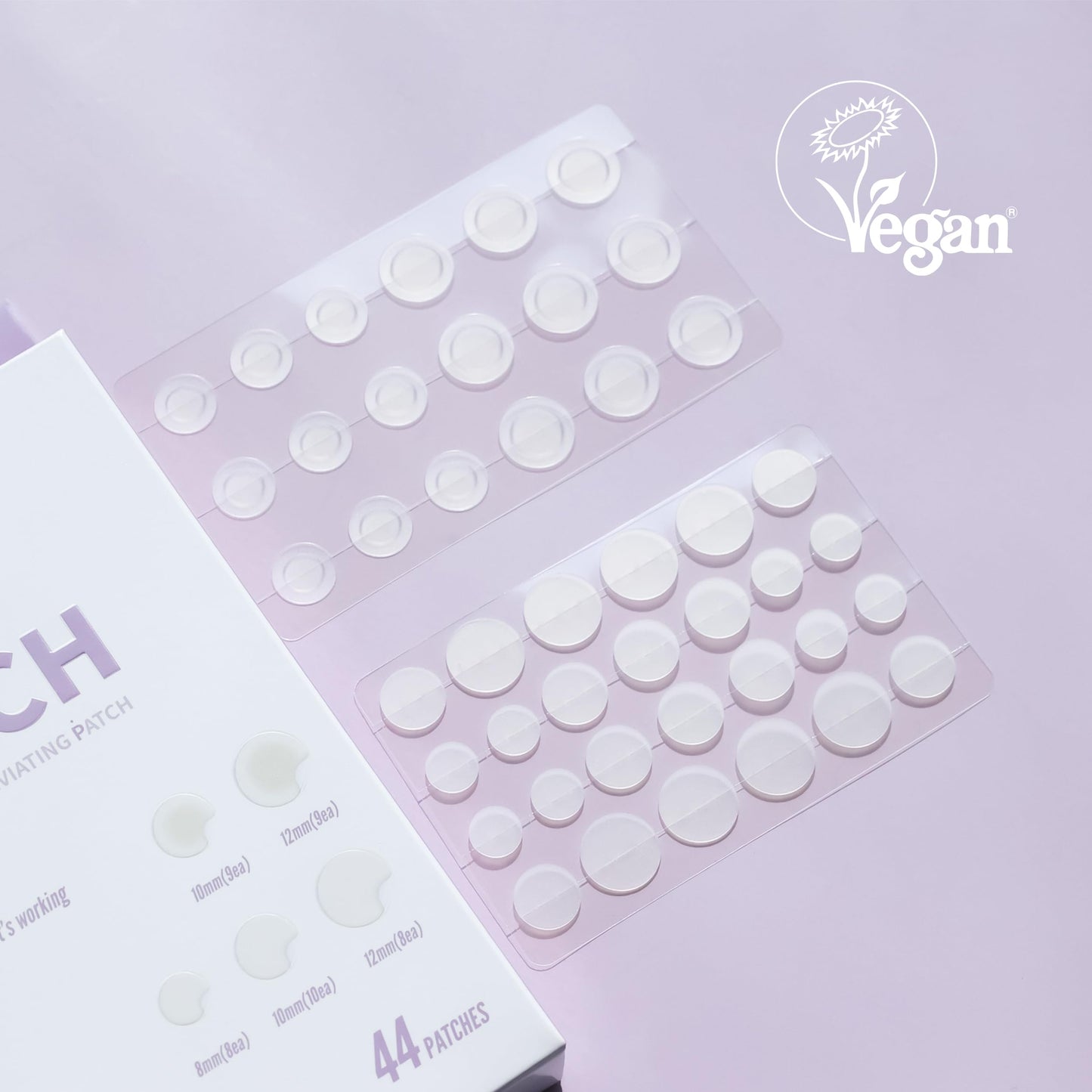 glowiest ASAP Active Spot Alleviating Patch 44 Patches (DUO) 8mm, 10mm, 12mm Spot patches - Premium Hydrocolloid Dressing Dots | Simple & Easy Active Treatment (Pack of 2)