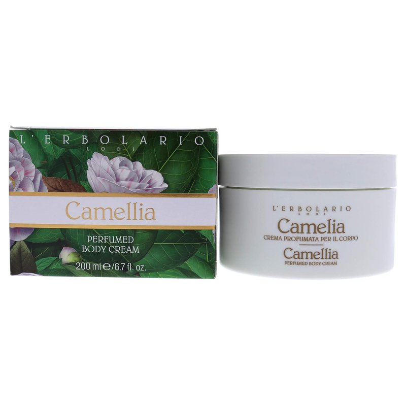 L’Erbolario Body Cream - Moisturizing Camellia Body Butter for Nourished Skin | Floral Scent - 6.7 oz