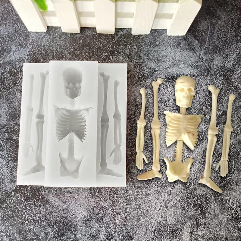Halloween Skull Silicone Molds - DIY Cake, Fondant & Chocolate Treats | Perfect for Cookies & Candles