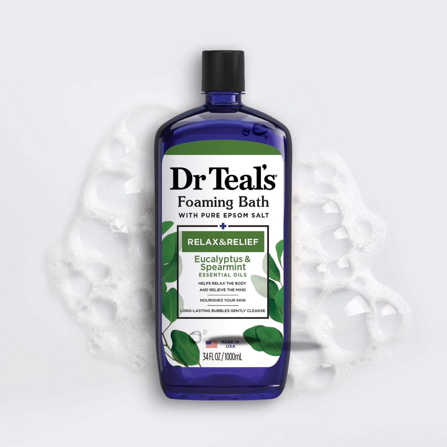 Dr Teal's Foaming Bath, 34 fl oz (Pack of 2)