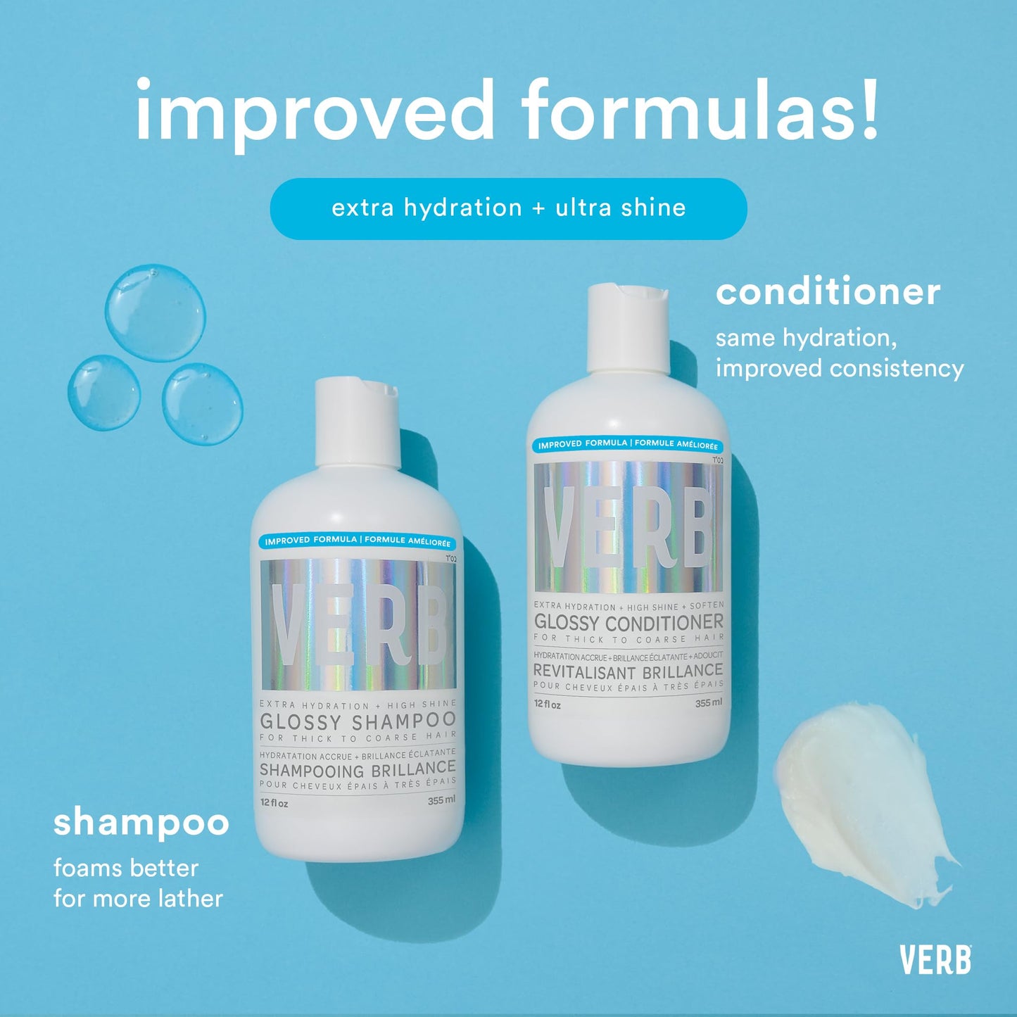 VERB Glossy Shampoo | Rich Cleanser for Thick Coarse Hair