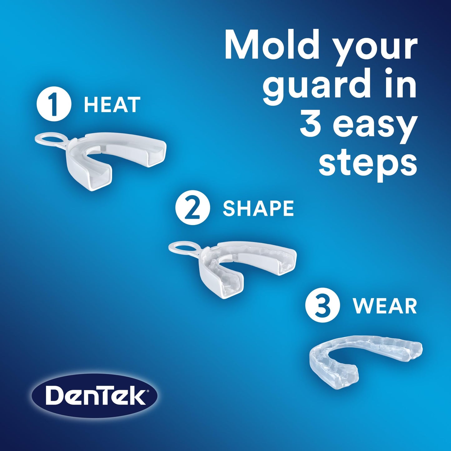 DenTek Professional-Fit, Maximum Protection Dental Guard for Teeth Grinding and Efferdent Anti-Bacterial Cleanser Tablet, 90ct