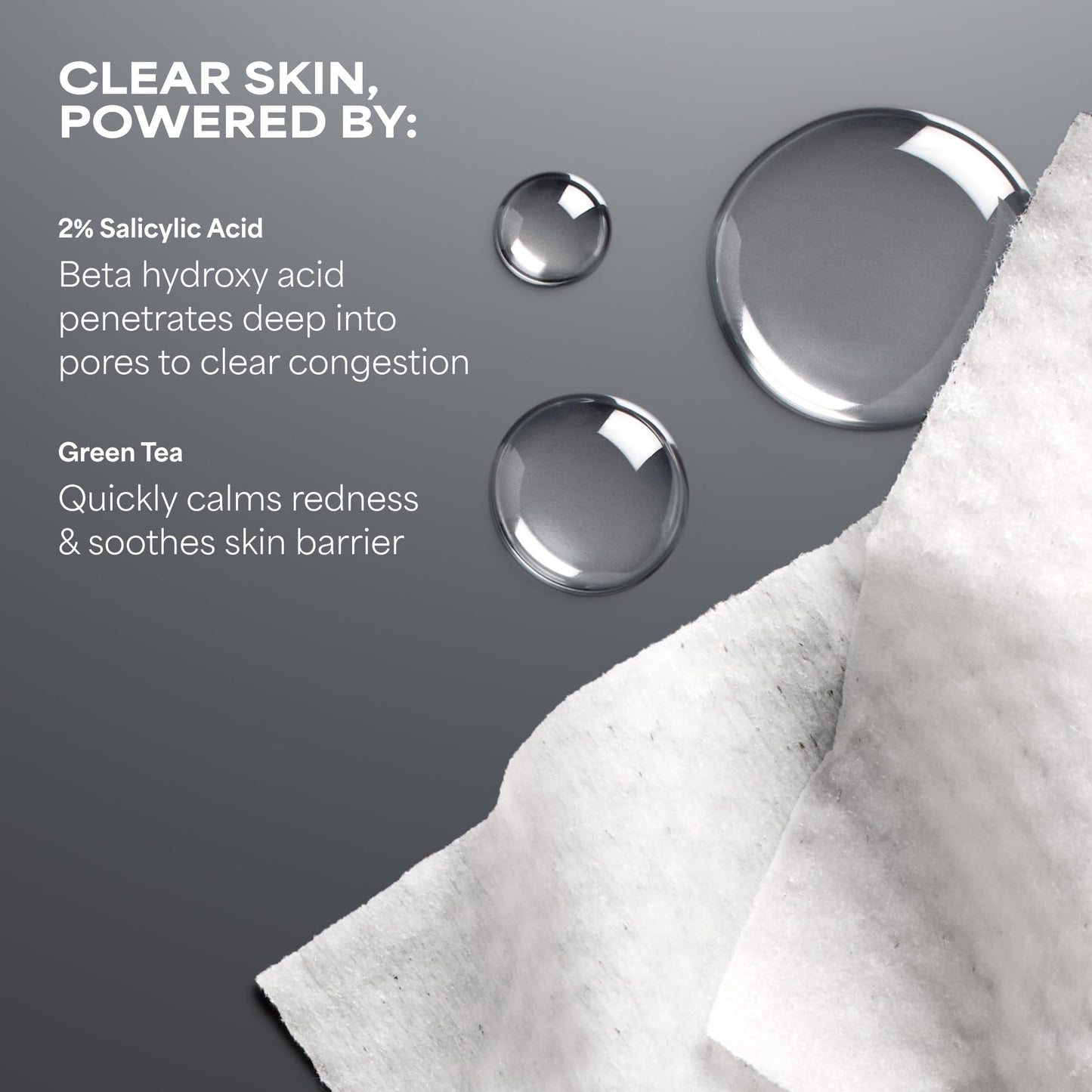 Paula's Choice SKIN PERFECTING 2% BHA Salicylic Acid Exfoliating Pads - Facial Exfoliant Pads for Blackheads, Enlarged Pores, Wrinkles & Fine Lines
