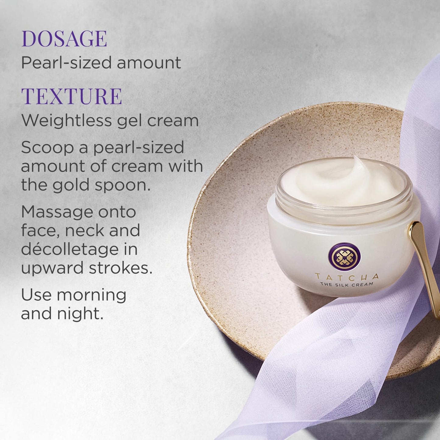 TATCHA The Silk Cream, Travel-Sized | Mini Line-Smoothing & Firming Moisturizer - Hydrate & Smooth Combo, Dry, & Aging Skin | 15 ml / 0.5 fl. oz.