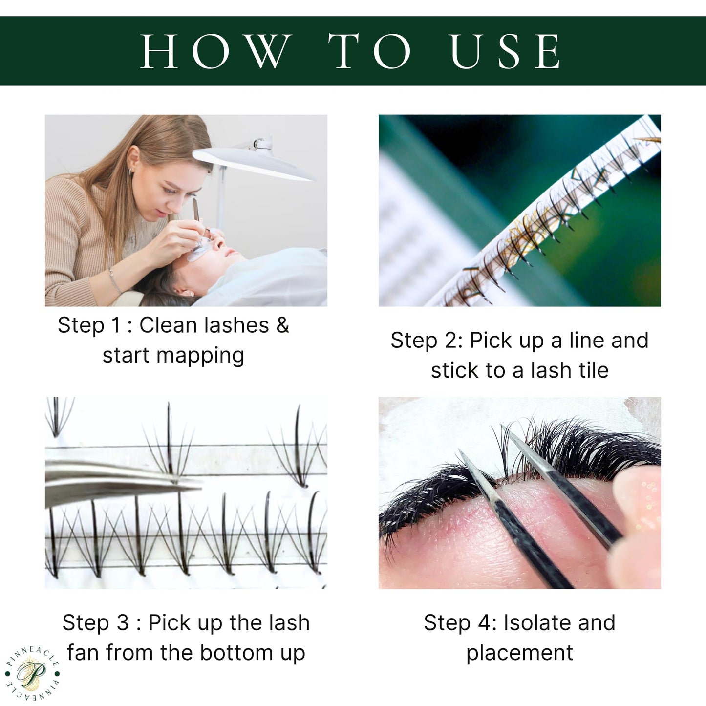 Pinneacle 1200 Premade volume fans eyelash extension for professional lash artist | Mixed 8 Sizes-in-1 Box | Lengths from 9-16mm | C, CC, D, M, L curl 6D 0.07 (Premium XXL Box L+ Curl 9-16mm)