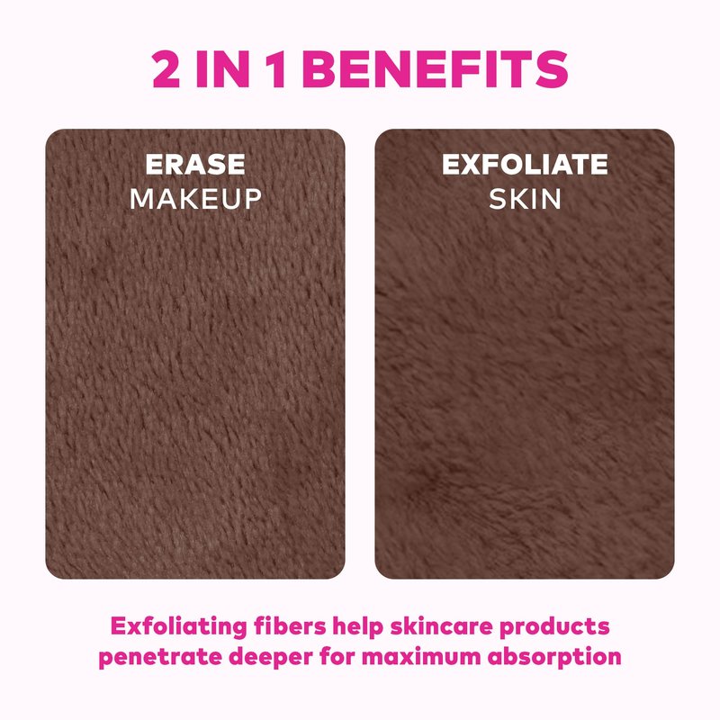 The Original MakeUp Eraser 7-Day Set, Erase All Makeup With Just Water, Including Waterproof Mascara, Eyeliner, Foundation, Lipstick, Sunscreen, and More! Mocha, 7ct.