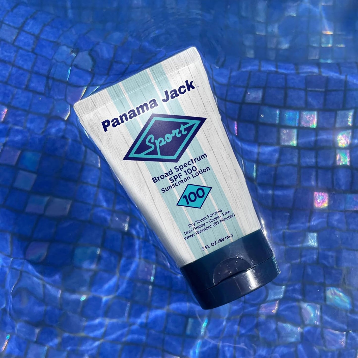Panama Jack Sunscreen Lotion - SPF 100 Broad Spectrum UVA/UVB Protection | Non-Greasy, 3 FL OZ (Pack of 2)