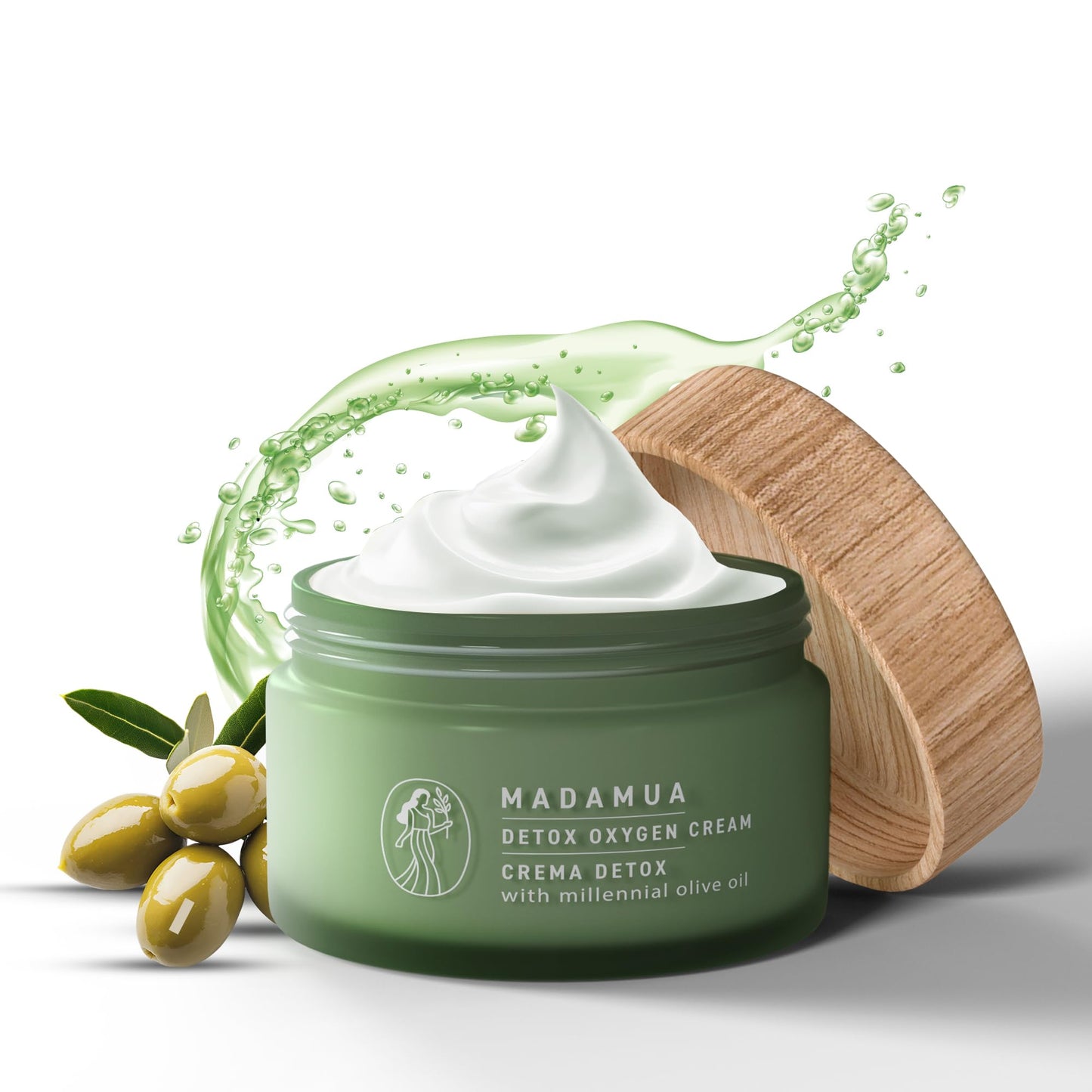 MADAMUA Detox Antioxidant Moisturizer Face Cream - Natural & Organic Face Moisturizer for Women | Lightweight Hydrating Daily Facial Lotion for Dry Skin | Anti Aging Night & Day Cream for Skincare