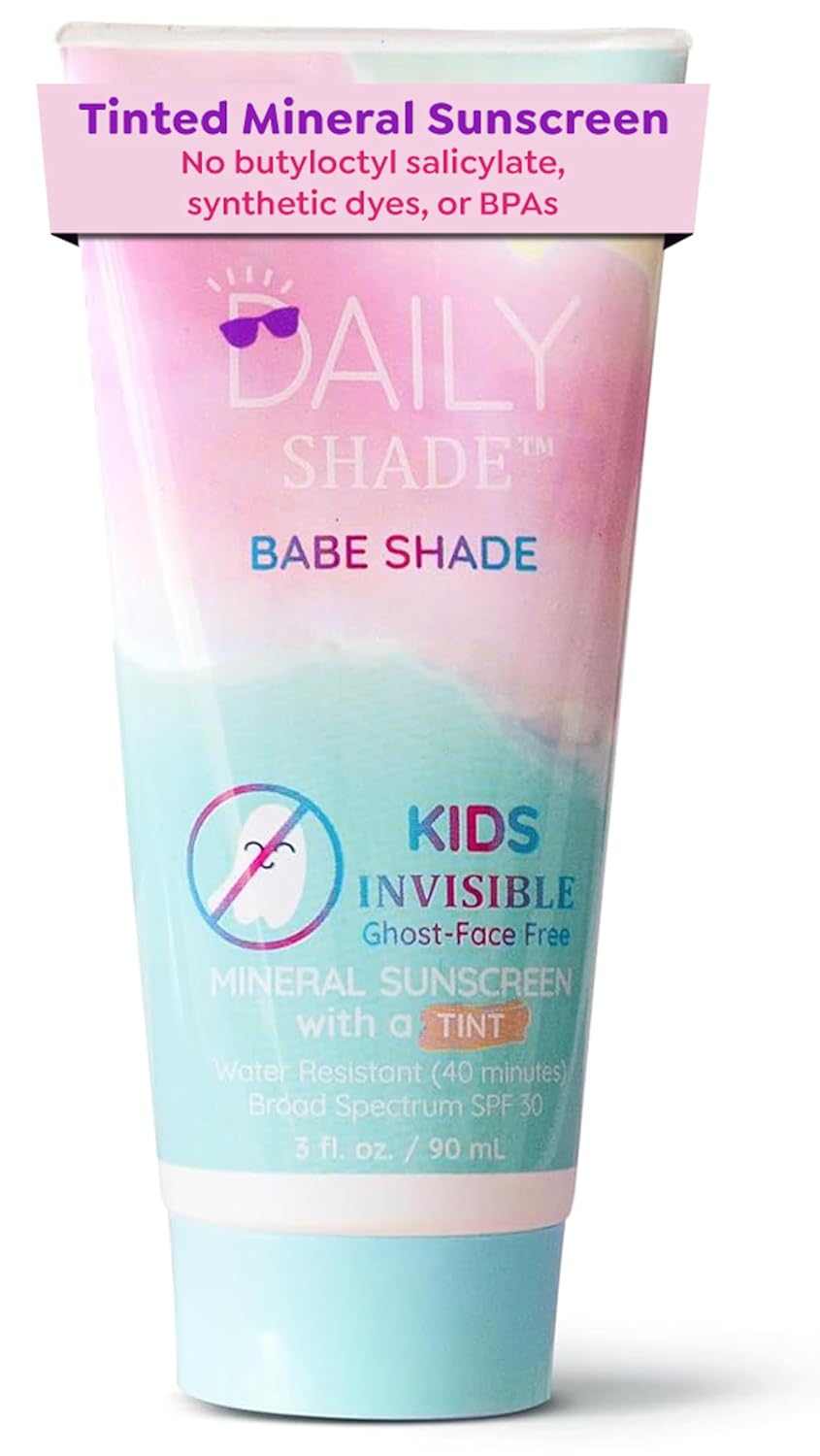 Kid's Tinted Mineral Sunscreen SPF 30 - Non-Nano Zinc, Reef Safe, Water Resistant | 90ml Travel Size