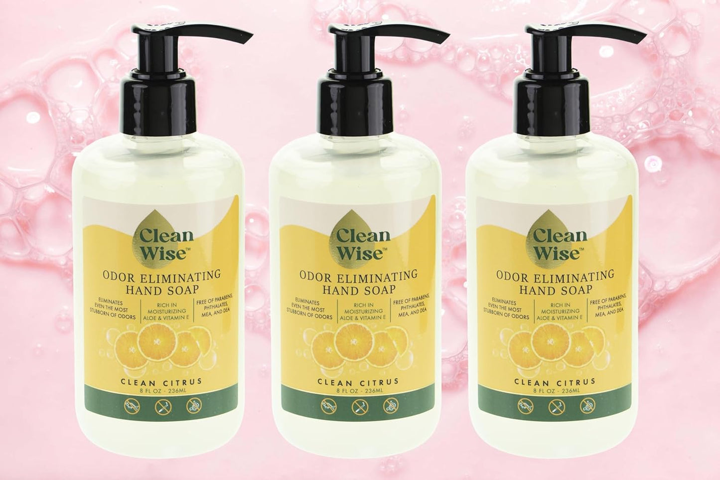 Odor Eliminating Hand Soap - Clean Citrus & Lavender, 8 fl oz (3 Pack)