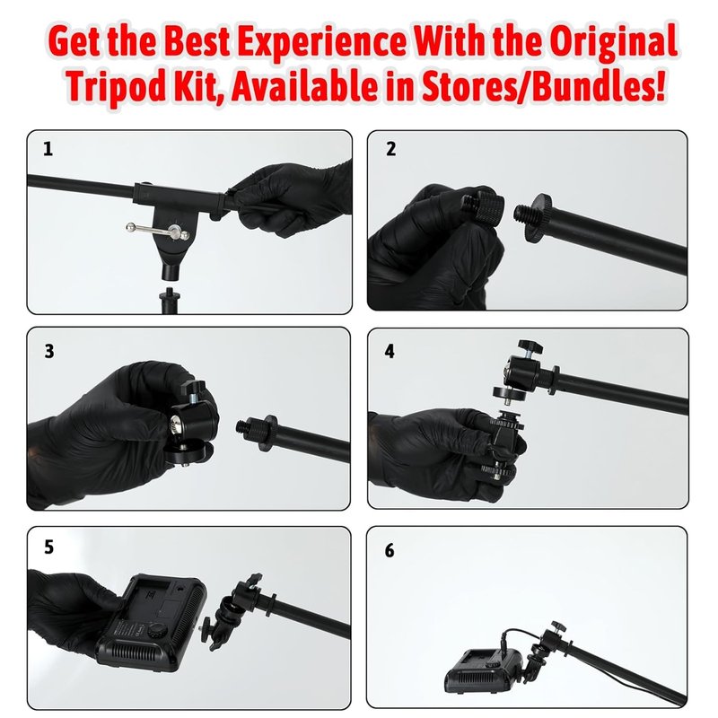 Portable Tripod, Polarized LED Tattoo Work Light Specialized Tripod – Optimal Stability for Professional Artists