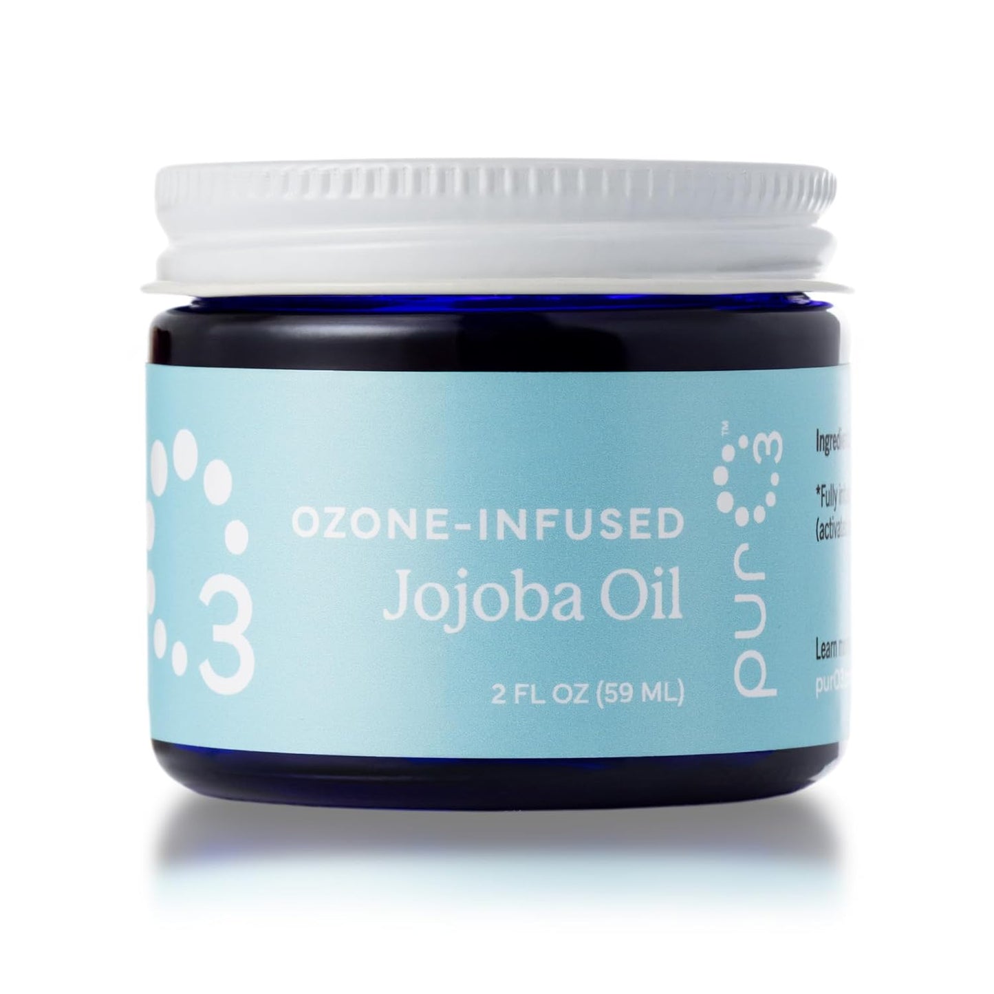 Ozonated Jojoba Oil – Organic Skincare Lotion for Face & Body | Oxygenated Moisturizer in Glass Jar – 2 oz