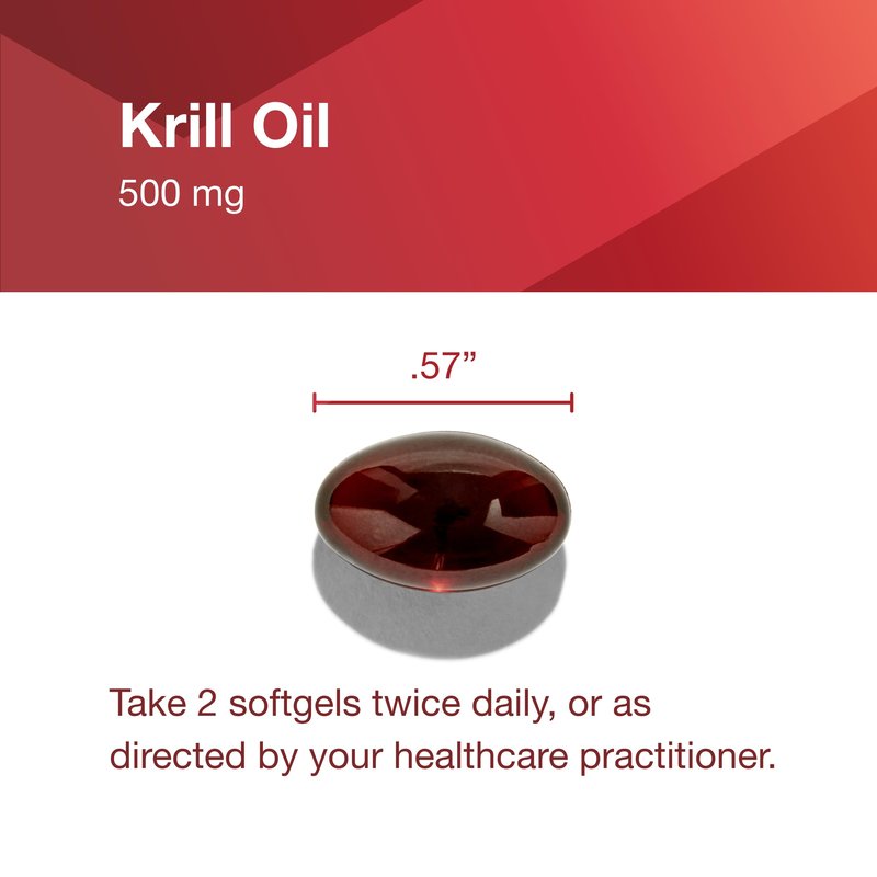 PROTOCOL FOR LIFE BALANCE Krill Oil 500mg - Krill Oil Supplement - DHA & EPA - with Astaxanthin - Supports Heart, Brain, Joints* - Non-GMO & Halal - 60 Softgels